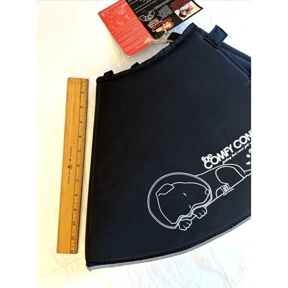 Comfy Cone E-Collar Soft Padded Dog Pet Recovery XL Extra Large 12" Black NEW - Picture 8 of 8